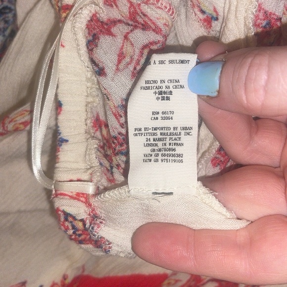 Free People Bella Floral Printed Jumpsuit Cutout Size Medium - Picture 12 of 13